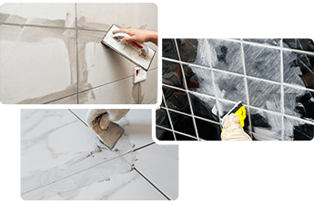 Wall and floor tile grouting