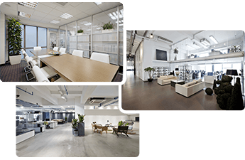 Completed office refurbishment projects in London