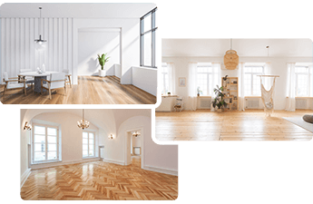 Finished wooden floor repair projects in London