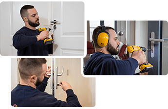Locksmith while working in a London property