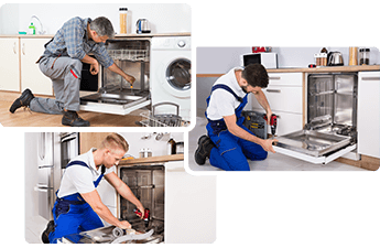 Dishwasher repair service in a London property