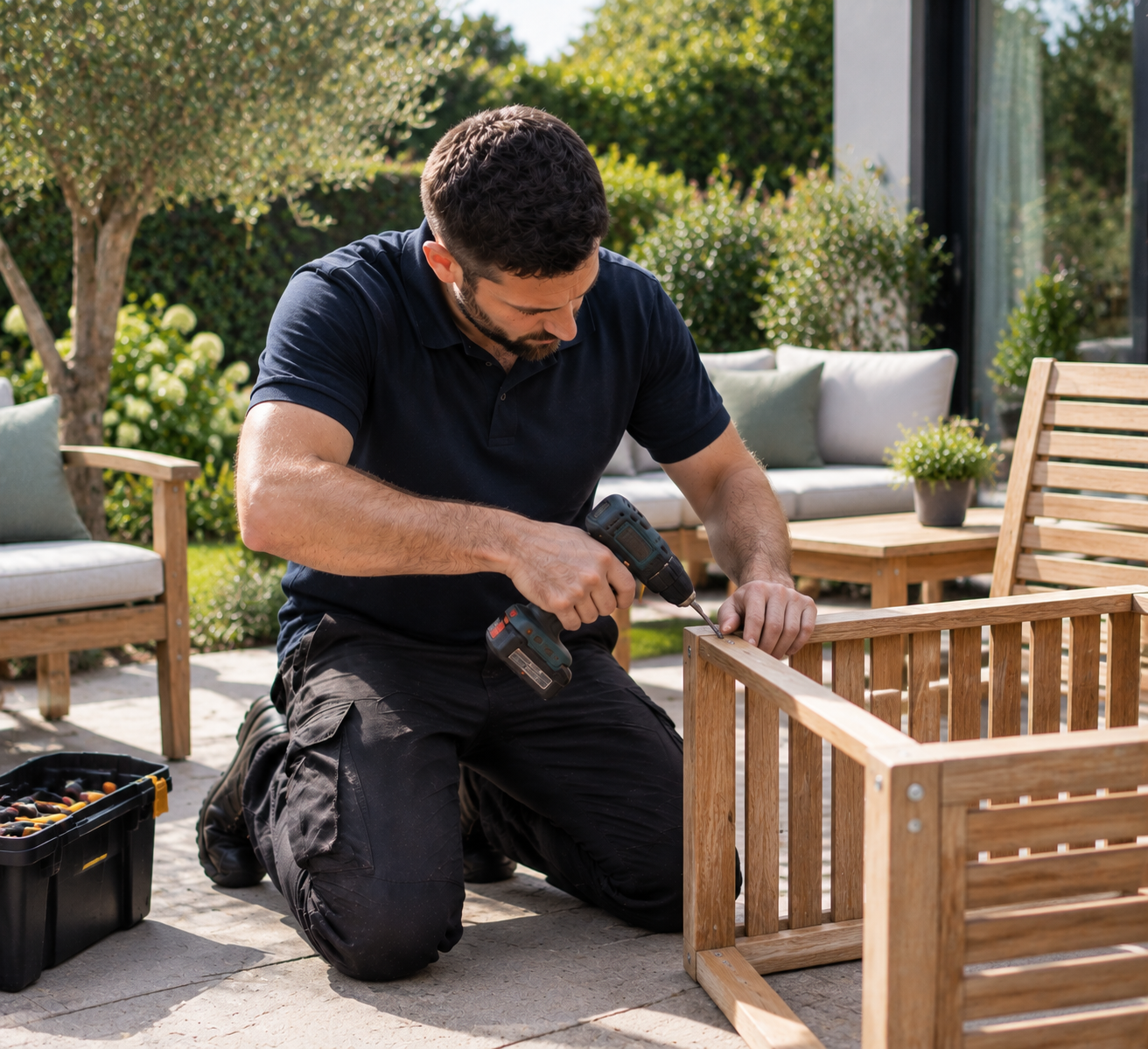 Outdoor furniture repair service