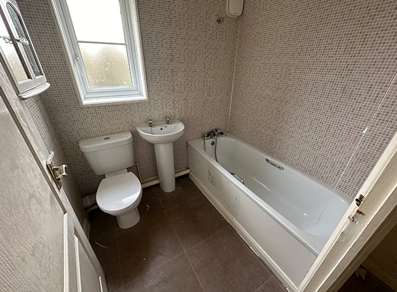 Bathroom refurbishment project in South West London before