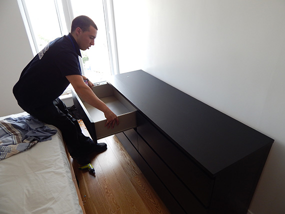 Furniture assembly in a Central London home