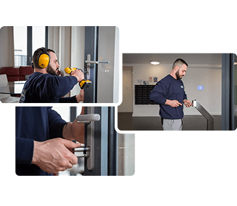 commercial handyman working in a London property