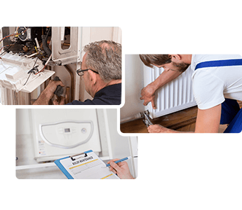 central heating servicing in a London property