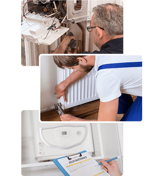 central heating servicing in a London property